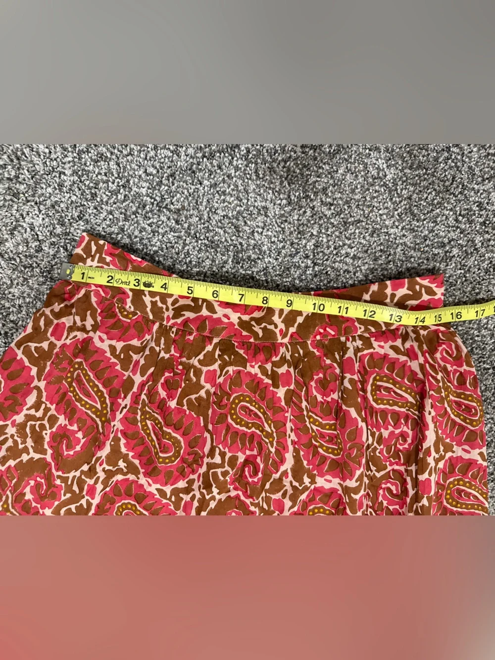 Cleobella organic cotton paisley printed skirt, size large - Picture 6 of 11